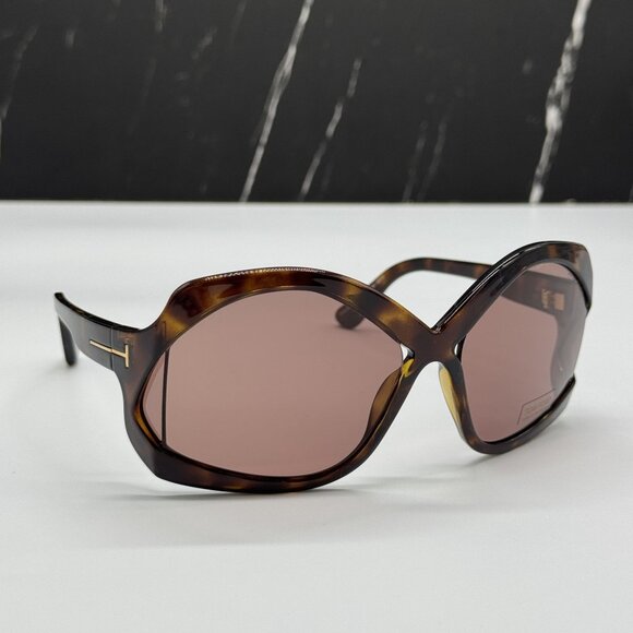 NEW TOM FORD CHEYENNE TF903 52E HAVANA WOMEN SUNGLASSES TOM FORD FT0903 52E main image 5